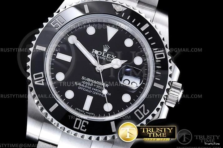 0327 ROLSUB0282 – Submariner 116610LN 904L SS SS Blk V2S ZZF SA Durable 1037